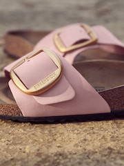Birkenstock Pink Madrid Big Buckle Nubuck Sandals - Image 2 of 2