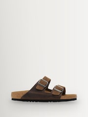 Birkenstock Brown Arizona Suede Leather Sandals - Image 2 of 3