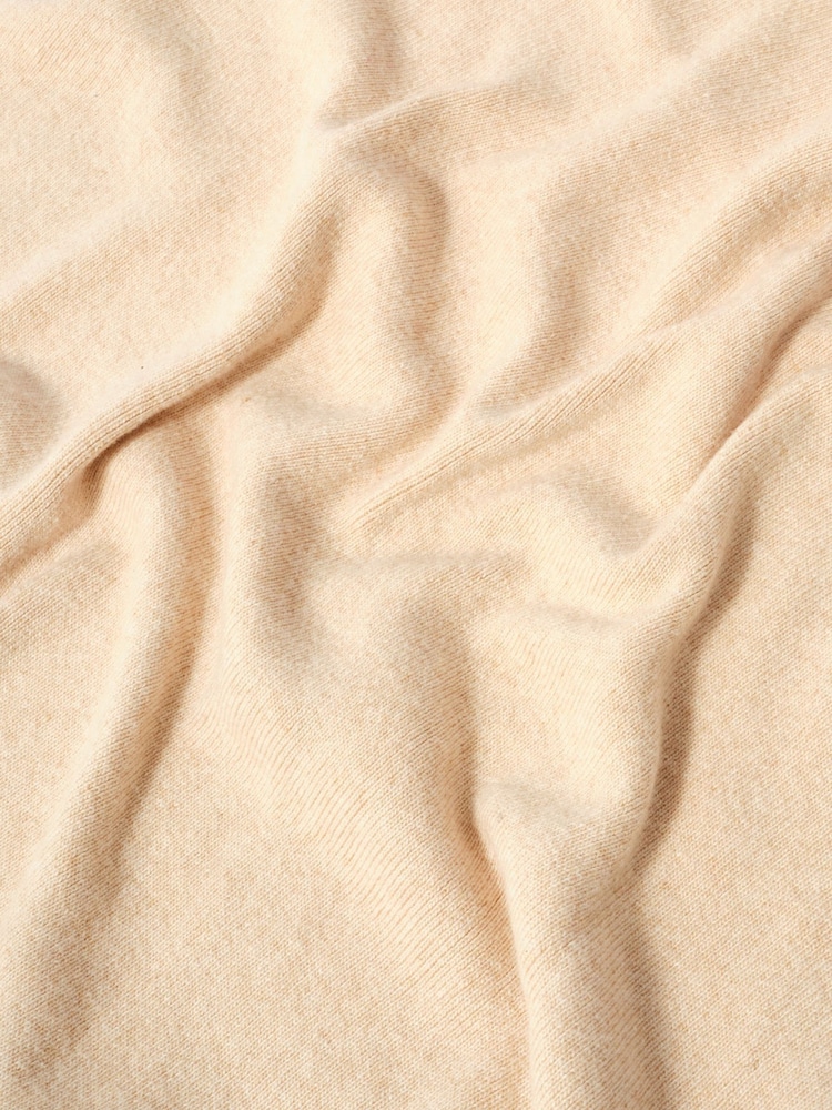 Mint Velvet Natural Triangle Knit Scarf - Image 5 of 5