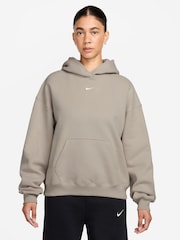 Nike Neutral Studio Fleece Oversized Hoodie - Image 1 of 3