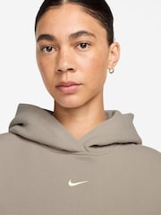 Nike Neutral Studio Fleece Oversized Hoodie - Image 3 of 3