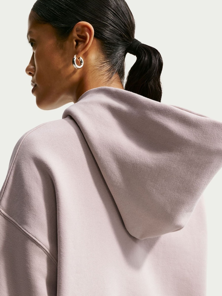 Neutro - Nike Studio Fleece Oversized Hoodie - Imagen 5 de 5 Neutro - Nike Studio Fleece Oversized Hoodie - Imagen 5 de 5