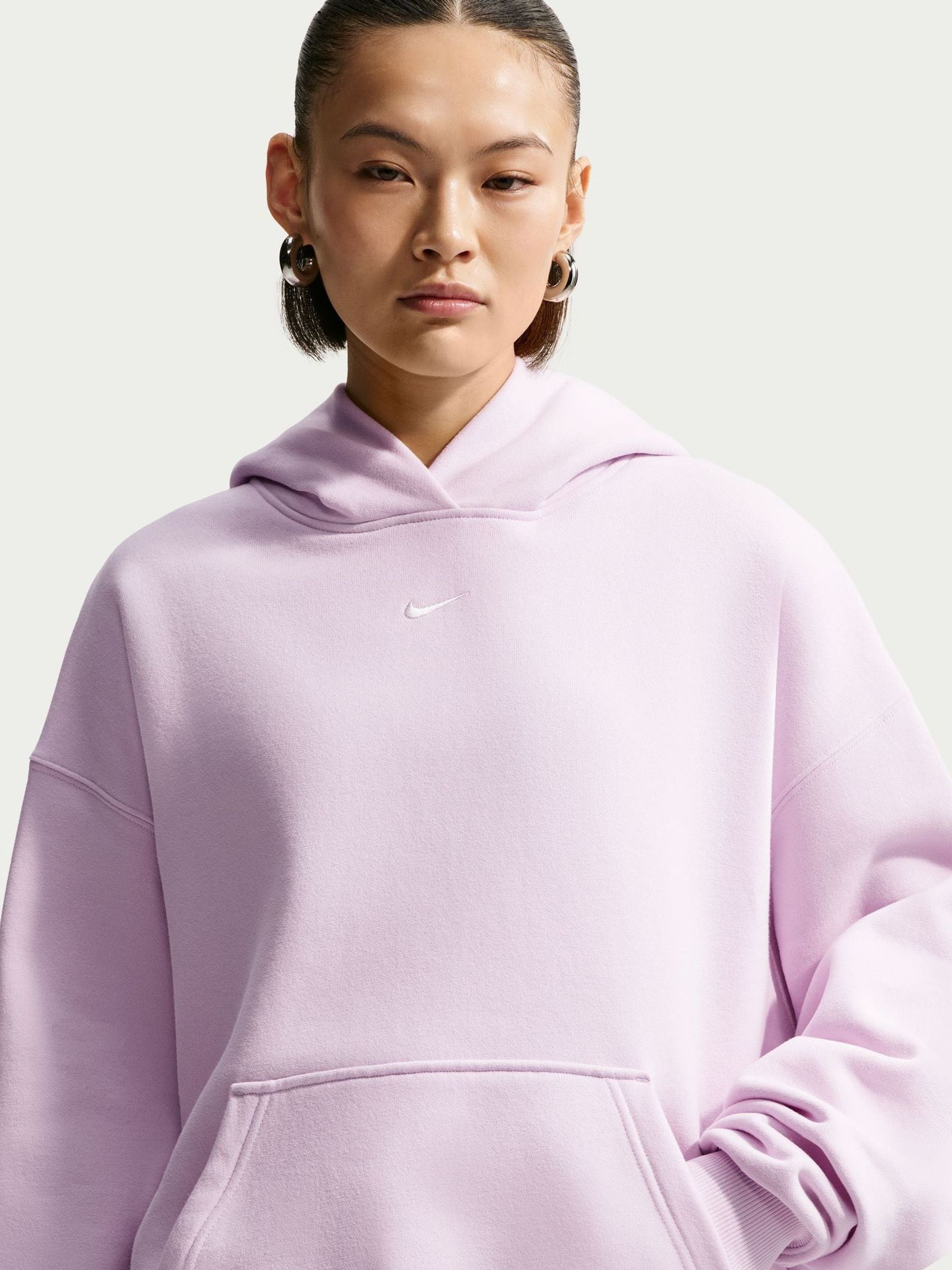 Comprar Lilás Descolorido - Camisola com capuz Nike Studio Fleece