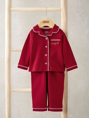 Mamas & Papas Classic Red Christmas Pyjamas - Image 1 of 4
