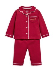 Mamas & Papas Classic Red Christmas Pyjamas - Image 2 of 4