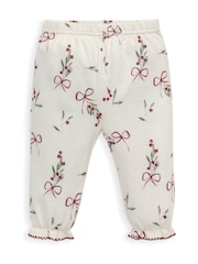Mamas & Papas Red Mistletoe Print Christmas Pyjamas - Bild 5 von 6