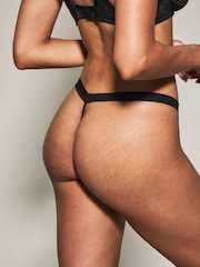 Negro - KBX Zadie Texture String Knickers - Imagen 2 de 4