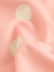 Pink/White Spot Square Neck Short Sleeve Top - Image 6 of 6