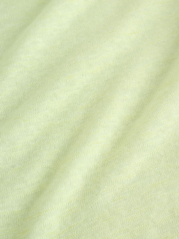 Sage Green Long Sleeve Notch Neck Top - Image 4 of 4