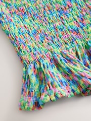 Multi Shirred One Shoulder Sleeveless Top - Image 8 of 8