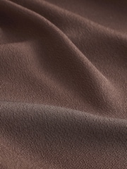 Chocolate Brown Short Sleeve Overhead V-Neck Blouse - Image 3 of 3