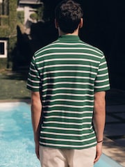 أخضر - قميص بولو مخطط بالعرض - Image 2 of 8