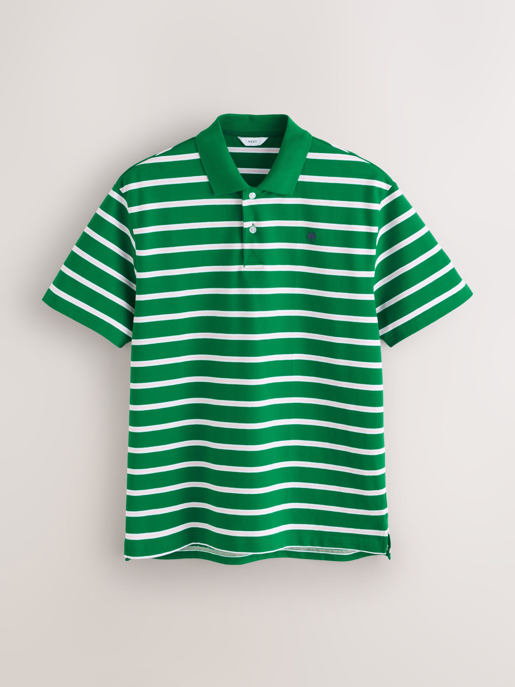 Buy Green Horizontal Striped Polo Shirt from Next USA