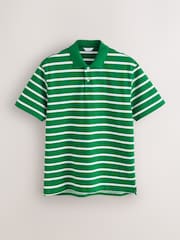 أخضر - قميص بولو مخطط بالعرض - Image 5 of 8