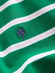 أخضر - قميص بولو مخطط بالعرض - Image 7 of 8