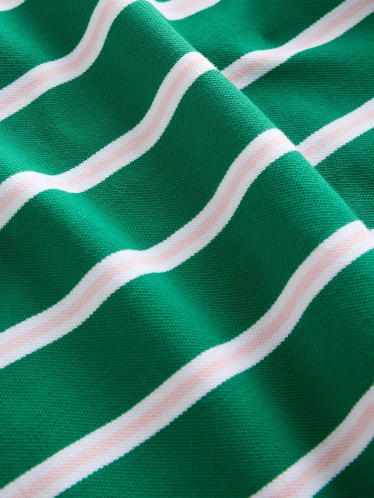 أخضر - قميص بولو مخطط بالعرض - Image 8 of 8