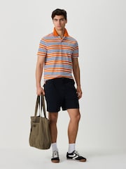 برتقالي - قميص بولو مخطط بالعرض - Image 2 of 6