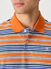 برتقالي - قميص بولو مخطط بالعرض - Image 5 of 6