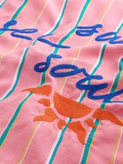 Rozā svītra - Izšūta blūze ar sasienamiem priekšpuses gredzeniem - Attēls 9 no 9