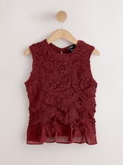 Rojo óxido - Sleeveless Ruched Top - Imagen 5 de 7