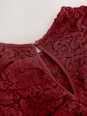 Rojo óxido - Sleeveless Ruched Top - Imagen 6 de 7