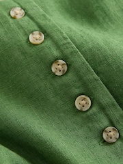 Vert - Gilet dos nu avec lin - Image 6 de 7