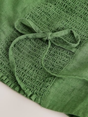 Groen - Halterneck Waistcoat with Linen - Afbeelding 6 van 6