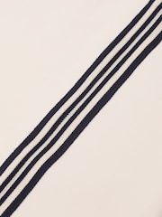 Reiss Cream Elle Barrel-Leg Side-Stripe Trousers - Image 6 of 6