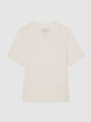 Reiss Ivory Rhea Short Sleeve Jumper - Image 2 of 3