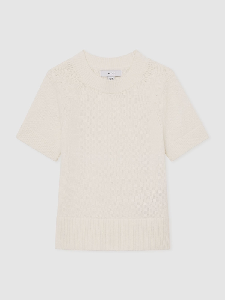 Reiss Ivory Rhea Short Sleeve Jumper - Image 2 of 3