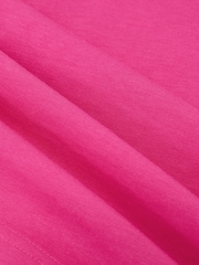 Reiss Pink Bonnie Cotton Ribbed-Neck Oversized T-Shirt - Image 4 of 4