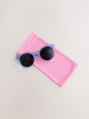 Blue Round Sunglasses - Image 1 of 4
