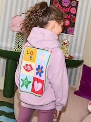 Eleanor Bowmer Lilac Purple Graphic Hoodie - Image 1 of 5