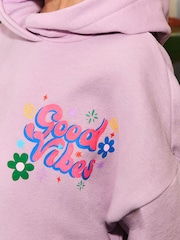 Eleanor Bowmer Lilac Purple Graphic Hoodie - Image 4 of 5