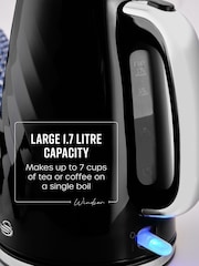 Swan Black Windsor Rapid Boil 1.7L Kettle - Image 3 of 10