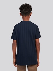 U.S. Polo Assn Blue Smart Vertical Texture T-Shirt - Image 2 of 7
