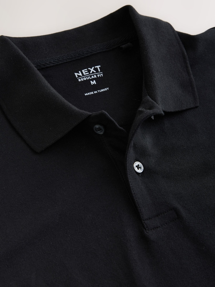 Black Duck Regular Fit Short Sleeve Pique Polo Shirt - Image 2 of 3 Black Duck Regular Fit Short Sleeve Pique Polo Shirt - Image 2 of 3
