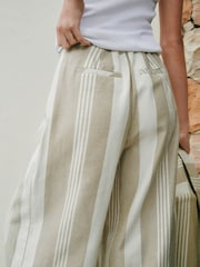 Natural/Ecru N. Premium Wide Leg Trousers - Image 6 of 9