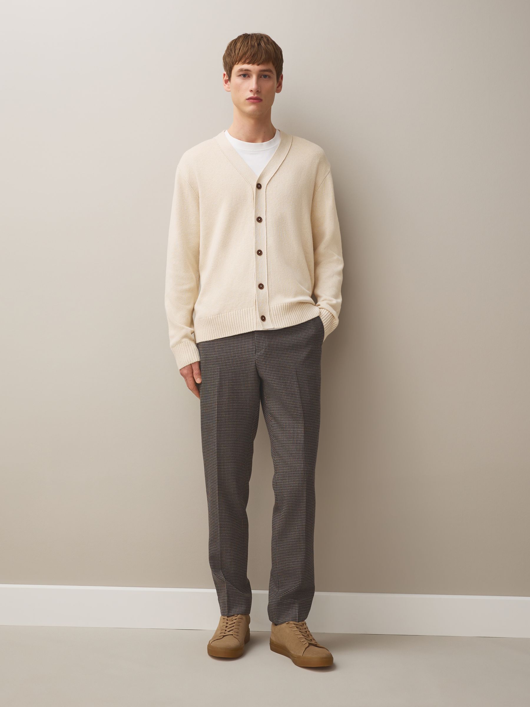 Buy Neutral Relaxed Fit Linen Rich Cardigan from Next USA