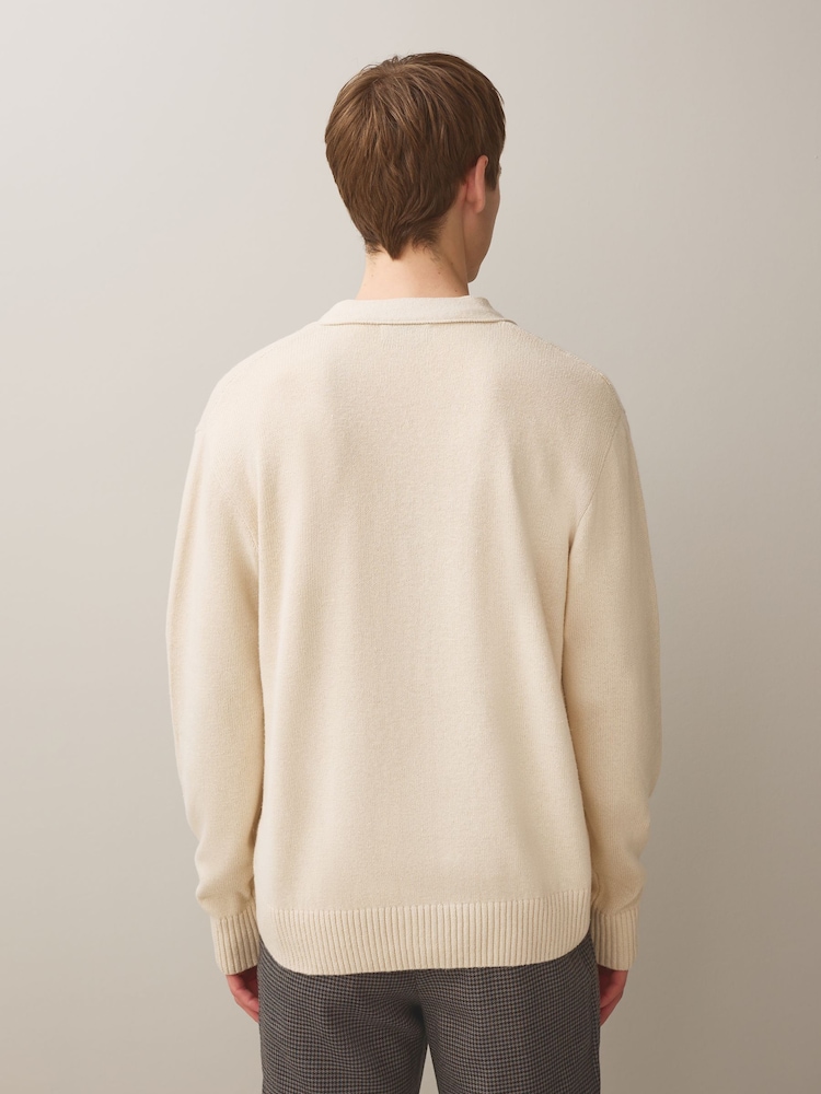 Neutral - Relaxed Fit Linen Rich Cardigan - Bild 2 von 4