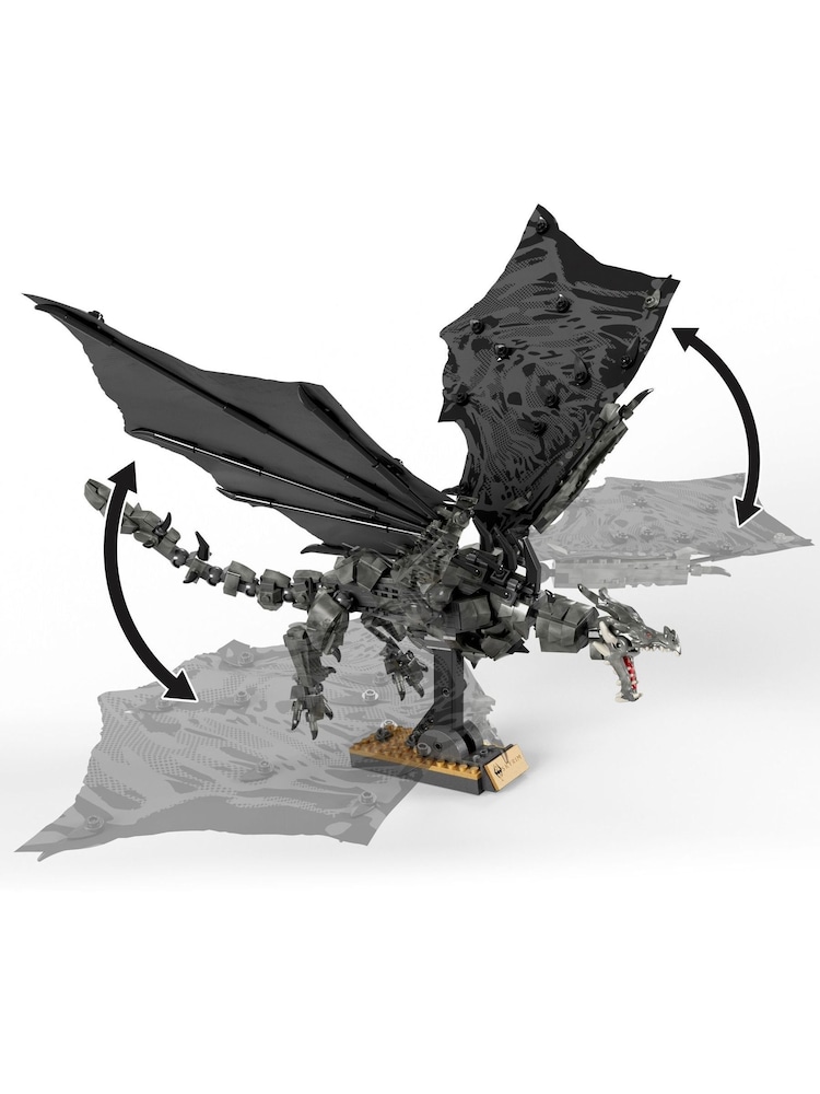 Mattel Games Mega Bloks Skyrim Alduin The World Eater - Image 2 of 6 Mattel Games Mega Bloks Skyrim Alduin The World Eater - Image 2 of 6