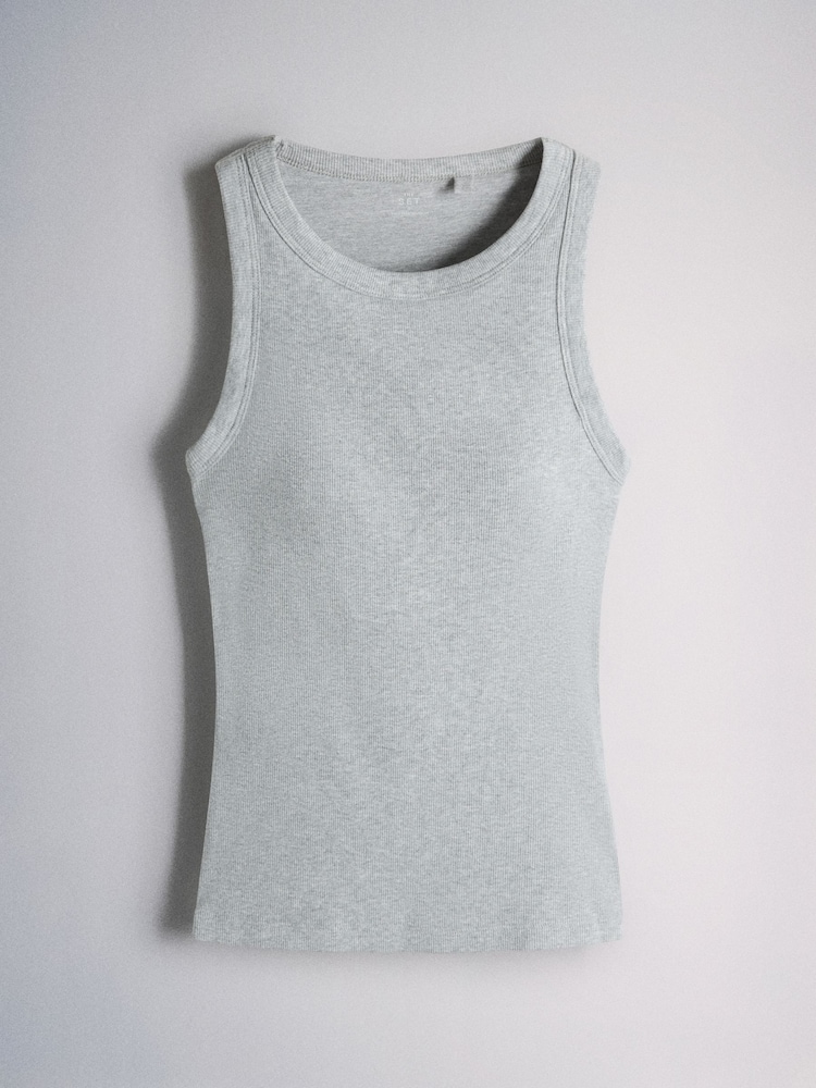 The Set 2 Pack Hidden Support Vests Black/Grey Marl - Image 2 of 5