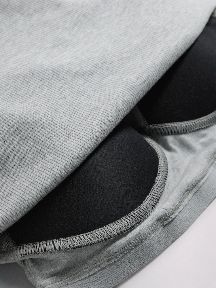 The Set 2 Pack Hidden Support Vests Black/Grey Marl - Image 5 of 5