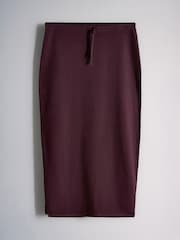 The Set 2 Pack Heavyweight Skirt and T-Shirt Co ord Plum - Image 3 of 5