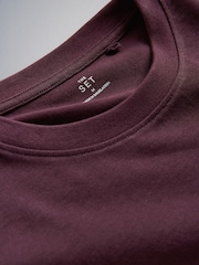 The Set 2 Pack Heavyweight Skirt and T-Shirt Co ord Plum - Image 5 of 5