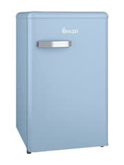 Swan Blue Retro Under Counter Fridge - Image 1 of 9