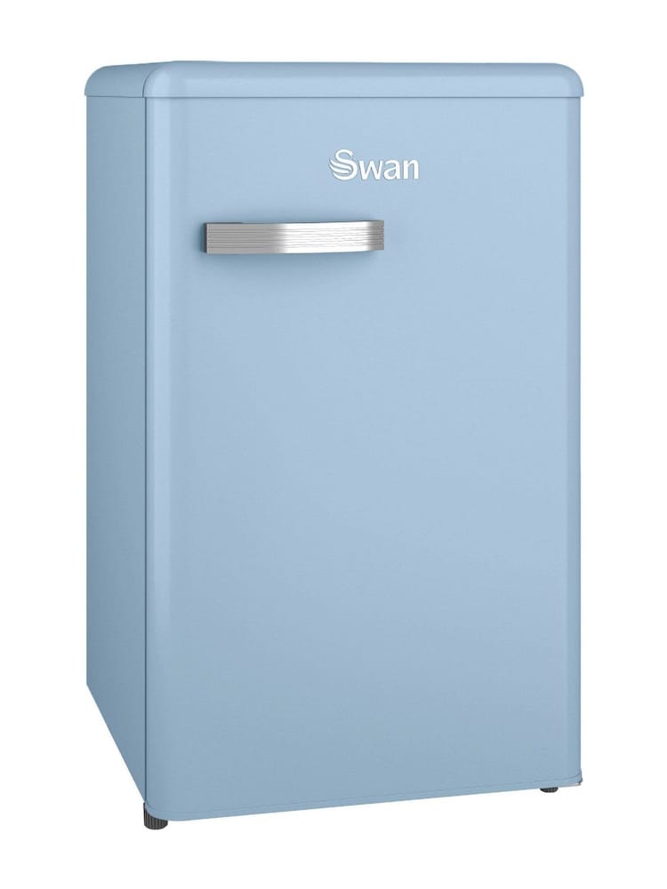 Swan Blue Retro Under Counter Fridge - Image 1 of 9