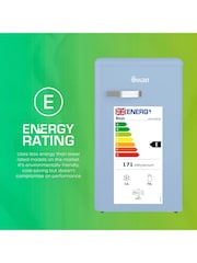 Swan Blue Retro Under Counter Fridge - Image 8 of 9