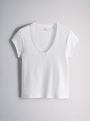 The Set 4 Pack V-Neck Cap Sleeve T-Shirts - 6的图像5｝