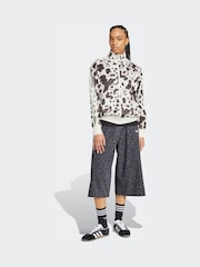 adidas Originals Animal Cow Print Satin Track Top - Image 3 of 6